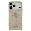 Guess Guess iPhone 17 Pro Max/iPhone 18 Pro Max Handyhülle Großes 4G-Motiv Feste Glitzerverzierung - Gold