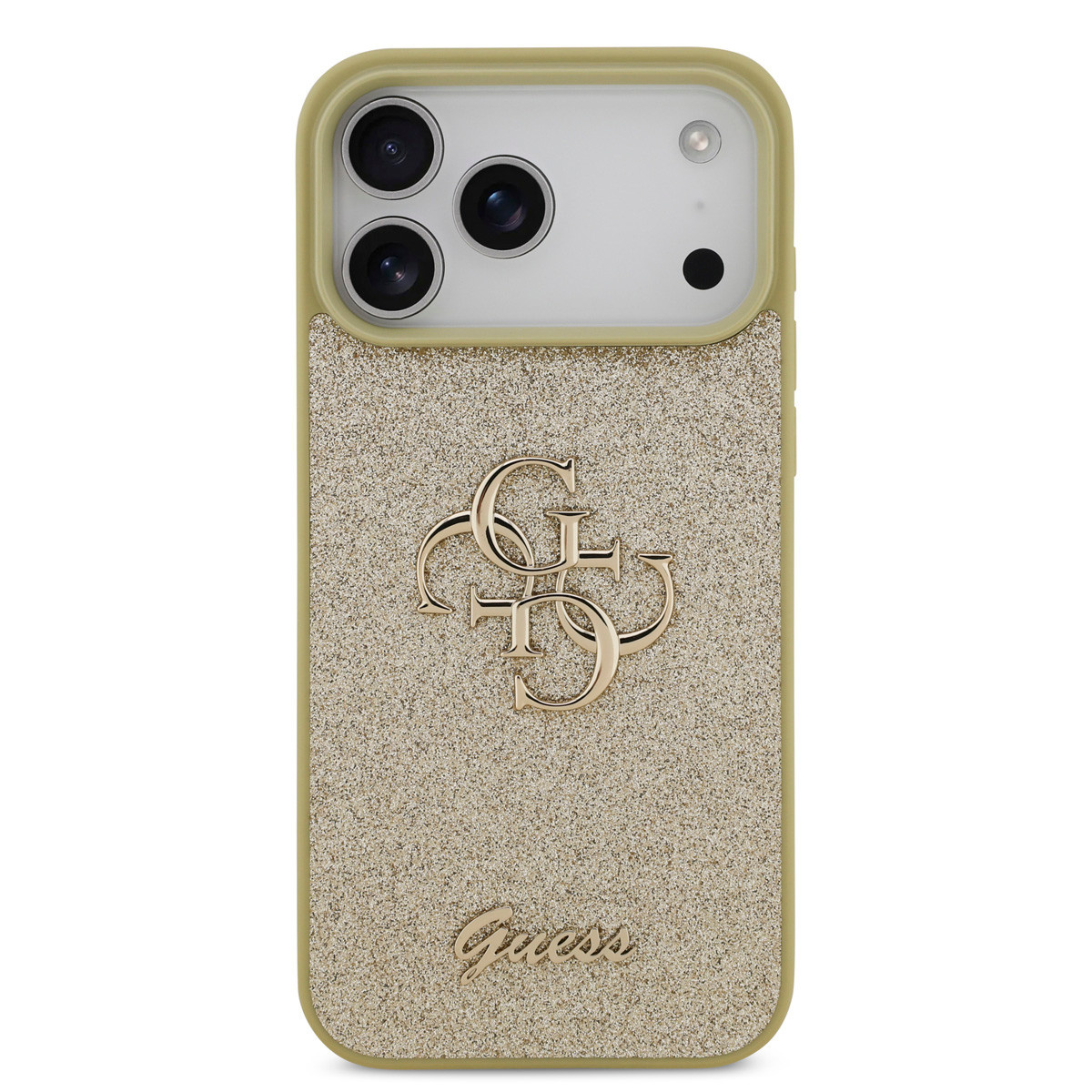 Guess Guess iPhone 17 Pro Max Backcover hoesje - Big 4G - Fixed Glitter - Goud, foto 3 van 6