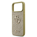 Guess Guess iPhone 17 Pro Max/iPhone 18 Pro Max Coque arrière Grand motif 4G Finition à paillettes fixes - Doré