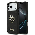 Guess Guess iPhone 17 Pro Max/iPhone 18 Pro Max Coque arrière Grand motif 4G Finition à paillettes fixes - Noir