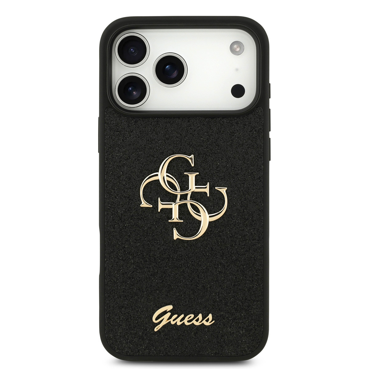 Guess Guess iPhone 17 Pro Max Backcover hoesje - Big 4G - Fixed Glitter - Zwart,, foto 3 van 6