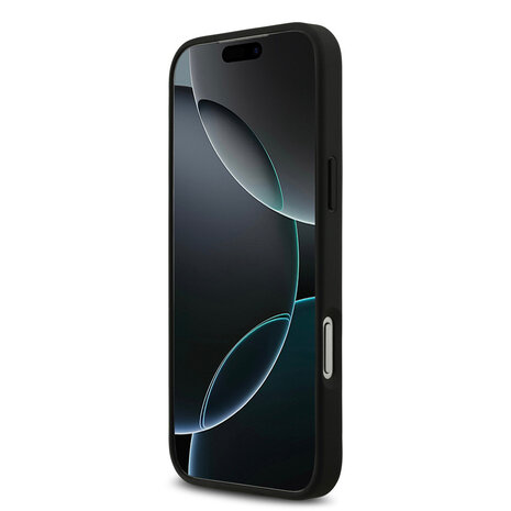 Guess Guess iPhone 17 Pro Max Back cover coque - Big 4G - Fixed Glitter - Noir Guess Guess iPhone 17 Pro Max Back cover coque - Big 4G - Fixed Glitter - Noir