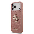 Guess Guess iPhone 17 Pro Max/iPhone 18 Pro Max Handyhülle Großes 4G-Motiv Feste Glitzerverzierung - Rosa