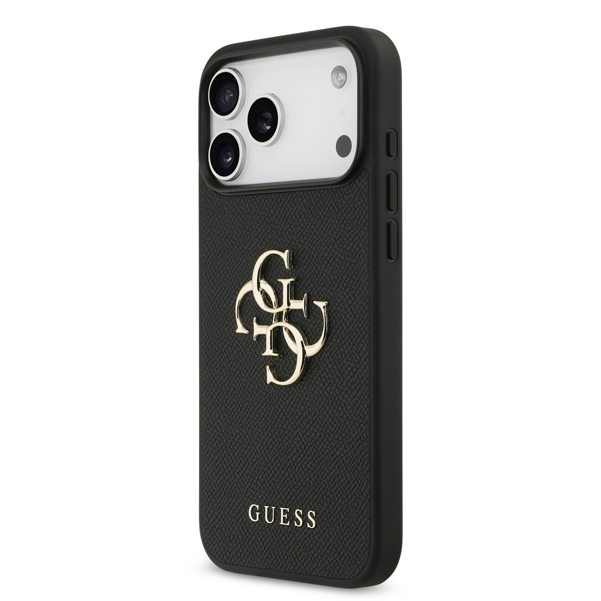 Guess Guess iPhone 17 Pro Max Backcover hoesje - Grained - Big 4G Logo - Zwart, foto 2 van 6