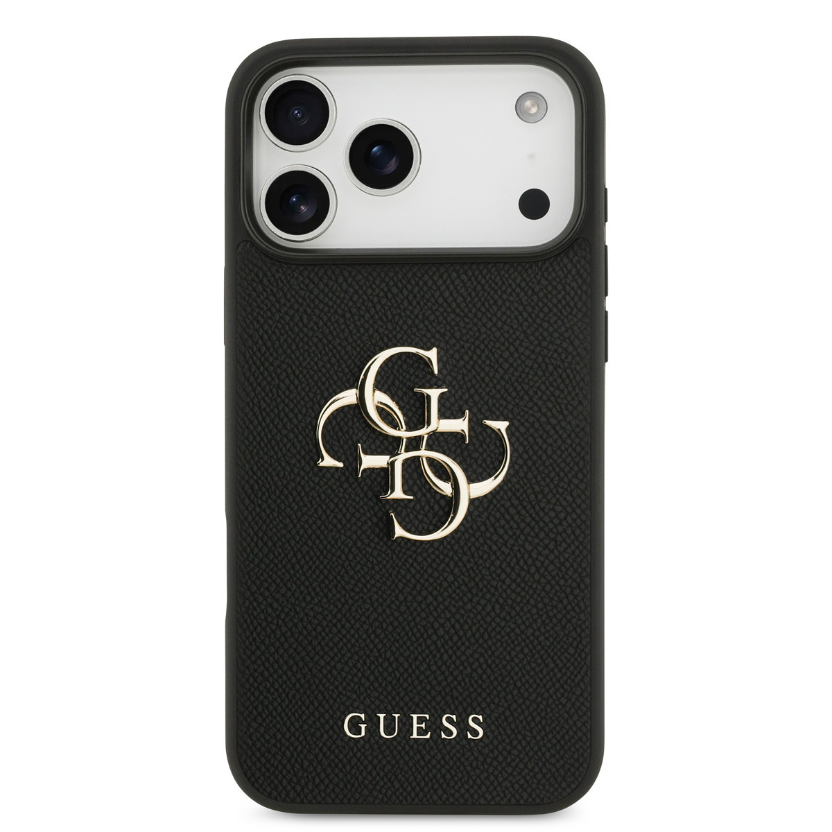 Guess Guess iPhone 17 Pro Max Backcover hoesje - Grained - Big 4G Logo - Zwart, foto 3 van 6