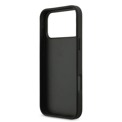 Guess Guess iPhone 17 Pro Max/iPhone 18 Pro Max Coque arrière Finition grainée Grand logo 4G - Noir