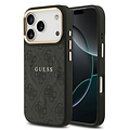 Guess Guess iPhone 17 Pro/iPhone 18 Pro Handyhülle MagSafe PU-Kunstleder Klassisches 4G-Logo - Schwarz