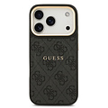 Guess Guess iPhone 17 Pro/iPhone 18 Pro Handyhülle MagSafe PU-Kunstleder Klassisches 4G-Logo - Schwarz