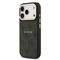 Guess Guess iPhone 17 Pro/iPhone 18 Pro Handyhülle MagSafe PU-Kunstleder Klassisches 4G-Logo - Schwarz