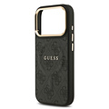 Guess Guess iPhone 17 Pro/iPhone 18 Pro Coque arrière MagSafe similicuir PU Logo 4G classique - Noir
