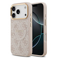 Guess Guess iPhone 17 Pro/iPhone 18 Pro Coque arrière MagSafe similicuir PU Logo 4G classique - Rose