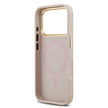 Guess Guess iPhone 17 Pro/iPhone 18 Pro Coque arrière MagSafe similicuir PU Logo 4G classique - Rose