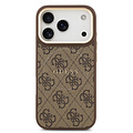 Guess Guess iPhone 17 Pro/iPhone 18 Pro Handyhülle MagSafe PU-Kunstleder Klassisches 4G-Logo - Braun