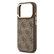 Guess Guess iPhone 17 Pro Back cover coque - Magsafe PU Leather - 4G Classic Logo - Marron Guess Guess iPhone 17 Pro Back cover coque - Magsafe PU Leather - 4G Classic Logo - Marron
