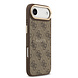 Guess Guess iPhone 17 Air Back cover case - Magsafe PU Leather - 4G Classic Logo - Brown