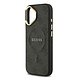 Guess Guess iPhone 17 Back cover case - Magsafe - 4G Classic Logo - Gold Edge - Black