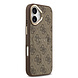 Guess Guess iPhone 17 Back cover coque - Magsafe - 4G Classic Logo - Gold Edge - Marron