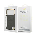 Guess Guess iPhone 17 Pro Max Back-Cover hul - Magsafe - 4G Classic Logo - Gold Edge - Schwarz