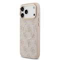 Guess Guess iPhone 17 Pro Max/iPhone 18 Pro Max Handyhülle MagSafe PU-Kunstleder Klassisches 4G-Logo - Rosa