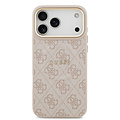 Guess Guess iPhone 17 Pro Max/iPhone 18 Pro Max Handyhülle MagSafe PU-Kunstleder Klassisches 4G-Logo - Rosa