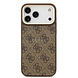 Guess Guess iPhone 17 Pro Max Backcover hoesje - Magsafe PU Leather - 4G Classic Logo - Bruin