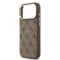 Guess Guess iPhone 17 Pro Max/iPhone 18 Pro Max Handyhülle MagSafe PU-Kunstleder Klassisches 4G-Logo - Braun