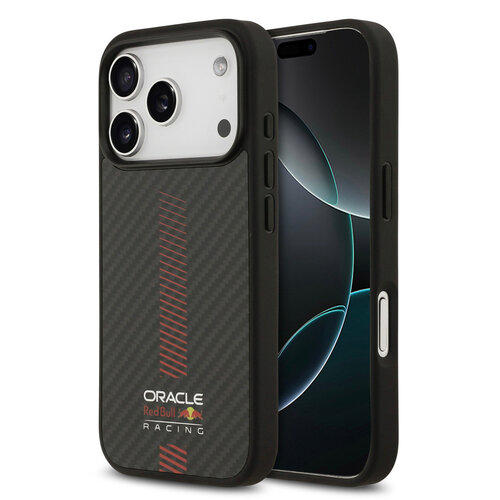 Red Bull Racing Red Bull Racing iPhone 17 Pro/iPhone 18 Pro Coque arrière MagSafe Kevlar Powerbar - Noir
