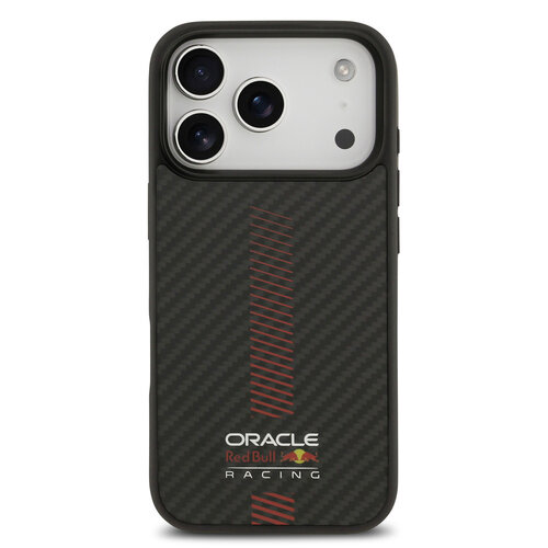 Red Bull Racing Red Bull Racing iPhone 17 Pro/iPhone 18 Pro Coque arrière MagSafe Kevlar Powerbar - Noir