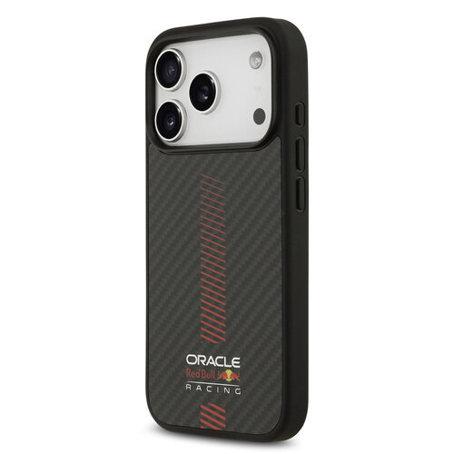 Red Bull Racing Red Bull Racing iPhone 17 Pro/iPhone 18 Pro Coque arrière MagSafe Kevlar Powerbar - Noir