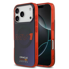 Red Bull Racing iPhone 17 Pro/iPhone 18 Pro Backcoverhoesje - MagSafe - Dubbele laag - MV1 - Marineblauw