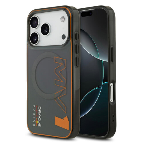 Red Bull Racing Red Bull Racing iPhone 17 Pro/iPhone 18 Pro Coque arrière MagSafe Double couche Motif MV1 vertical - Gris