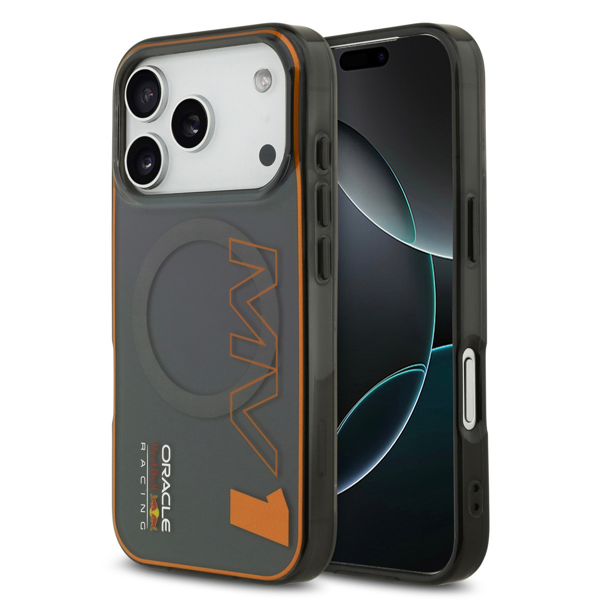 Red Bull Racing Red Bull Racing iPhone 17 Pro Backcover hoesje - Magsafe - Double Layer - Vertical MV 1 - Grijs