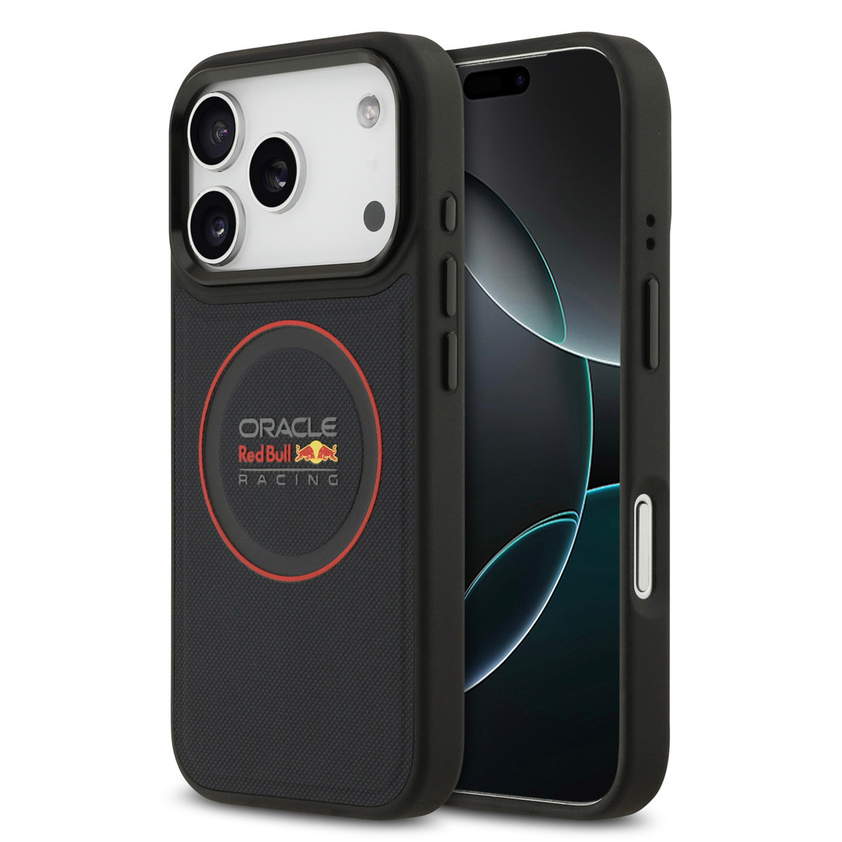 Red Bull Racing Red Bull Racing iPhone 17 Pro Backcover hoesje - Magsafe - Meshed PU Leather - Red Ring Logo - Navy