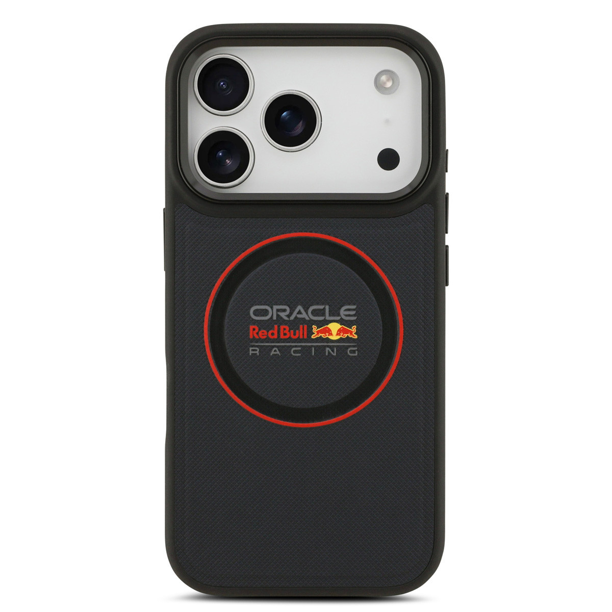 Red Bull Racing Red Bull Racing iPhone 17 Pro Backcover hoesje - Magsafe - Meshed PU Leather - Red Ring Logo - Navy, foto 3 van 6