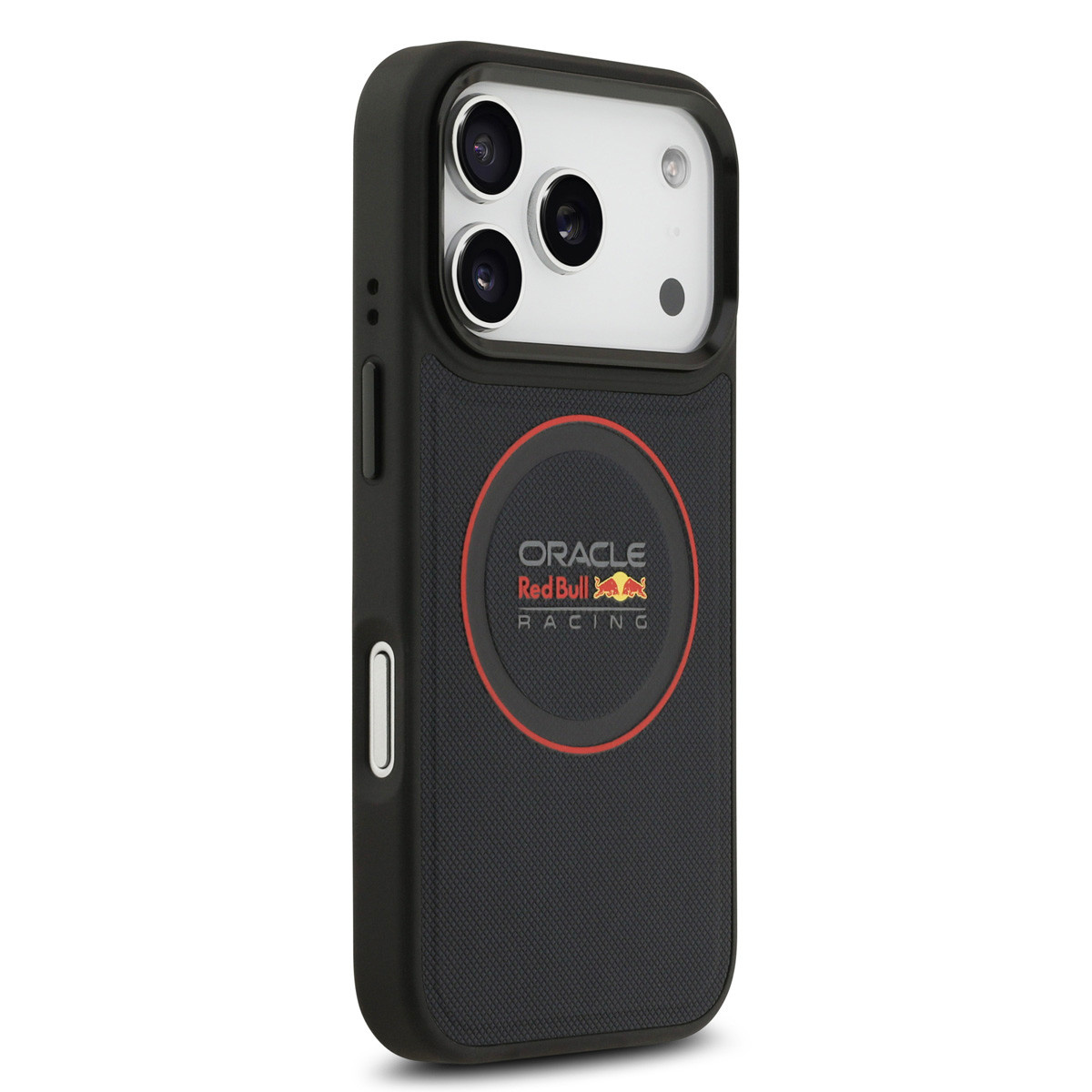Red Bull Racing Red Bull Racing iPhone 17 Pro Backcover hoesje - Magsafe - Meshed PU Leather - Red Ring Logo - Navy, foto 4 van 6
