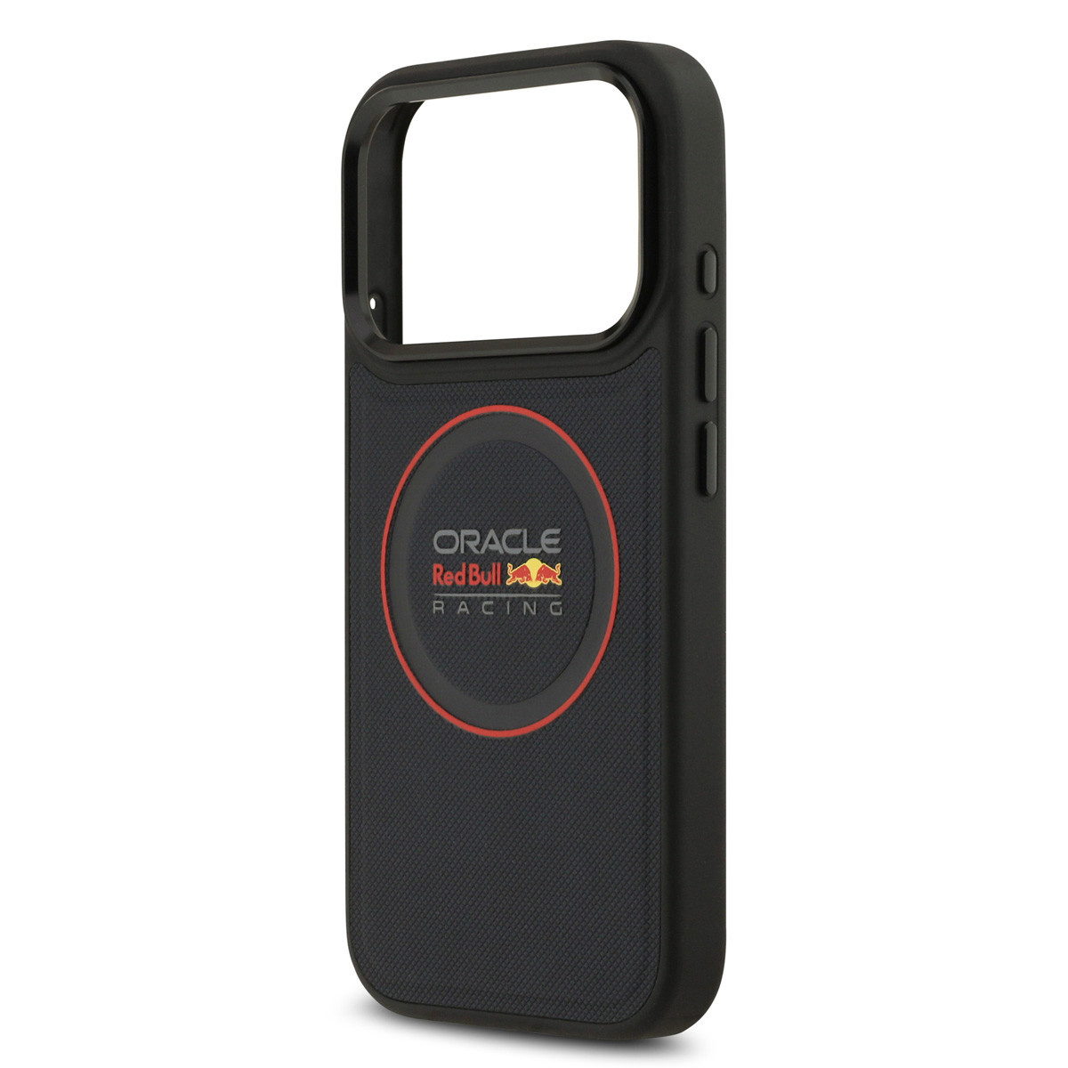 Red Bull Racing Red Bull Racing iPhone 17 Pro Backcover hoesje - Magsafe - Meshed PU Leather - Red Ring Logo - Navy, foto 5 van 6