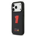 Red Bull Racing Red Bull Racing iPhone 17 Pro/iPhone 18 Pro Coque arrière MagSafe Texture maillée Chiffre 1 en caoutchouc 3D - Bleu marine