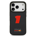 Red Bull Racing Red Bull Racing iPhone 17 Pro/iPhone 18 Pro Coque arrière MagSafe Texture maillée Chiffre 1 en caoutchouc 3D - Bleu marine