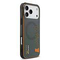 Red Bull Racing Red Bull Racing iPhone 17 Pro Max/iPhone 18 Pro Max Coque arrière MagSafe Double couche Motif MV1 vertical - Gris