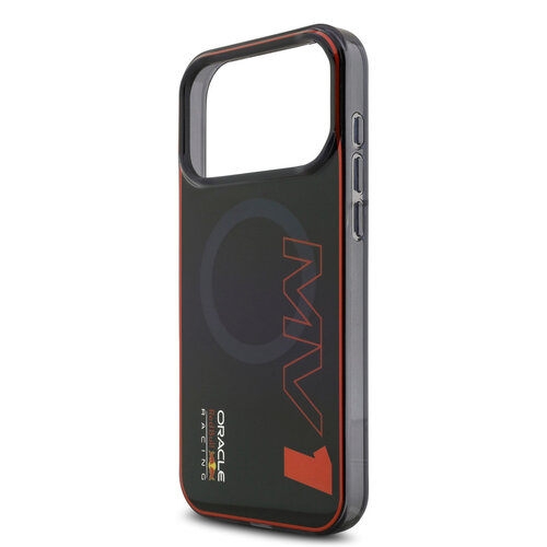 Red Bull Racing Red Bull Racing iPhone 17 Pro Max/iPhone 18 Pro Max Coque arrière MagSafe Double couche Motif MV1 vertical - Bleu marine