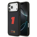 Red Bull Racing Red Bull Racing iPhone 17 Pro Max/iPhone 18 Pro Max Coque arrière MagSafe Texture maillée Chiffre 1 en caoutchouc 3D - Bleu marine
