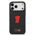 Red Bull Racing Red Bull Racing iPhone 17 Pro Max/iPhone 18 Pro Max Coque arrière MagSafe Texture maillée Chiffre 1 en caoutchouc 3D - Bleu marine