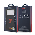 Red Bull Racing Red Bull Racing iPhone 17 Pro Max/iPhone 18 Pro Max Coque arrière MagSafe Texture maillée Chiffre 1 en caoutchouc 3D - Bleu marine
