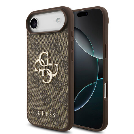 Guess Guess iPhone 17 Air Back cover case - 4G - Big Metal Logo - Brown