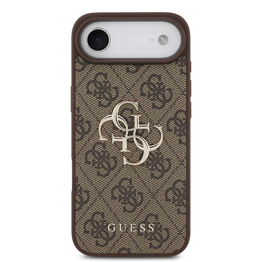 Guess Guess iPhone 17 Air Back-Cover hul - 4G - Big Metal Logo - Braun Guess Guess iPhone 17 Air Back-Cover hul - 4G - Big Metal Logo - Braun