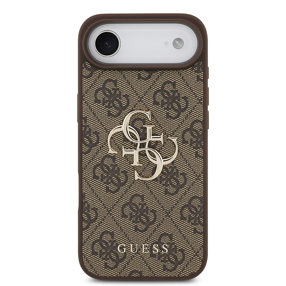 Guess Guess iPhone 17 Air Backcover hoesje - 4G - Big Metal Logo - Bruin, foto 3 van 6