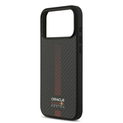 Red Bull Racing Red Bull Racing iPhone 17 Pro Max/iPhone 18 Pro Max Coque arrière MagSafe Kevlar Powerbar - Noir