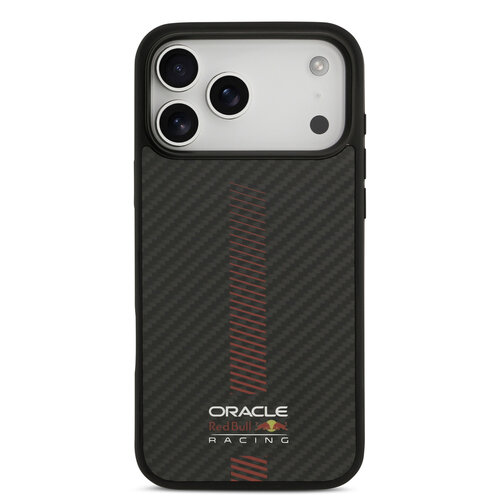 Red Bull Racing Red Bull Racing iPhone 17 Pro Max/iPhone 18 Pro Max Coque arrière MagSafe Kevlar Powerbar - Noir
