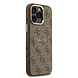 Guess Guess iPhone 16 Pro Max Back cover coque - Magsafe PU Leather - 4G Classic Logo - Gold Edge - Marron Guess Guess iPhone 16 Pro Max Back cover coque - Magsafe PU Leather - 4G Classic Logo - Gold Edge - Marron