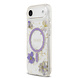 Guess Guess iPhone 17 Air Backcover hoesje - Magsafe - Resin Flowers Design - Paars